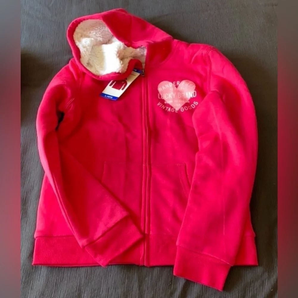 Lucky Brand Kids Pink Hoodie 14-16Y